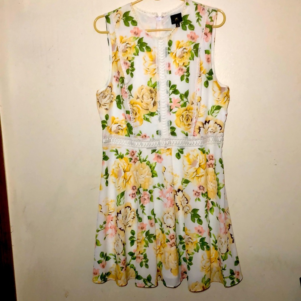 Juniors Disney belle skater dress with crochet cutout xl